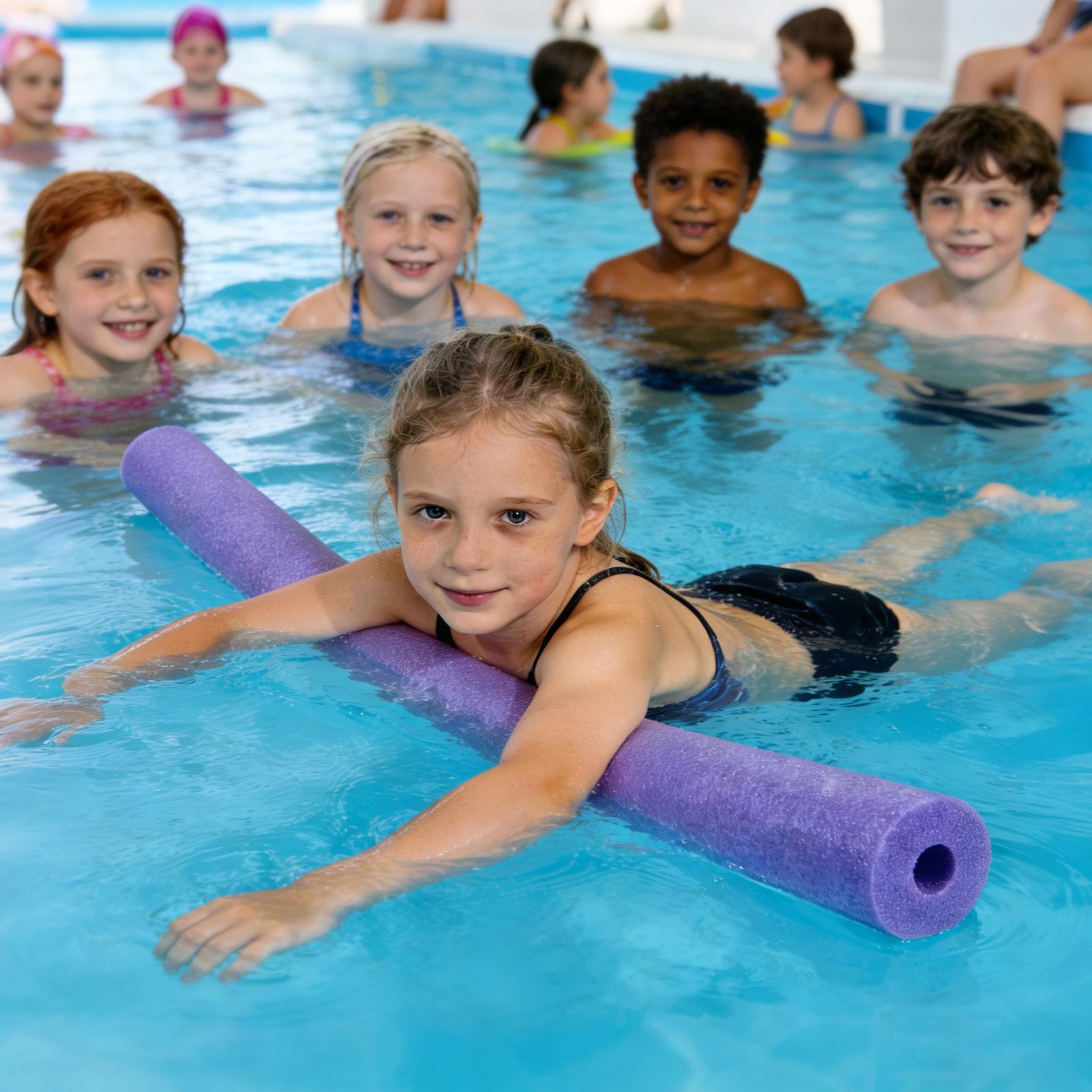 Foam Pool Noodle - โฟมว่ายน้ำ โฟมกลวงขนาดใหญ่ อุปกรณ์ช่วยออกกำลังกาย โฟมแท่งสำหรับแอโรบิก งานประดิษฐ์ งานปาร์ตี้