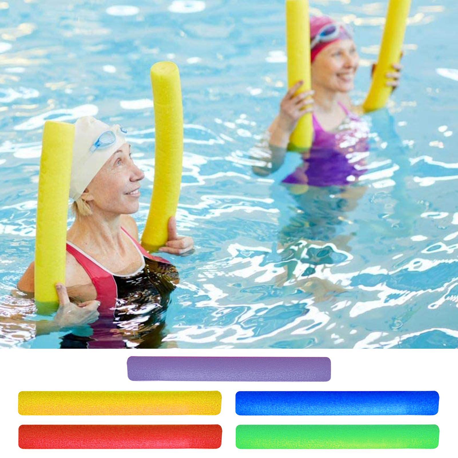 Foam Pool Noodle - โฟมนู๊ดเดิลหลากสีสำหรับสระว่ายน้ำ แท่งโฟมช่วยพยุงตัวสำหรับฝึกว่ายน้ำ เหมาะสำหรับผู้เริ่มต้น