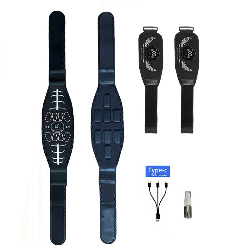 Sports Equipment Pictures - เข็มขัดกระชับหน้าท้อง เครื่องกระตุ้นกล้ามเนื้ออัจฉริยะ เข็มขัดฟิตเนสสำหรับร่างกาย เครื่องบริหารเอวและแขน อุปกรณ์ออกกำลังกายและนวดสำหรับใช้ในบ้าน