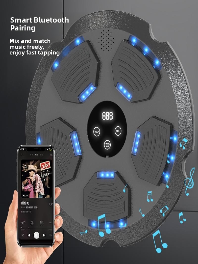 Sports Equipment You Hit - เครื่องฝึกซ้อมมวยรุ่นใหม่สำหรับบ้านอัจฉริยะ พร้อมบลูทูธและเสียงเพลง อุปกรณ์ออกกำลังกายสำหรับการฝึกซ้อมพร้อมเสียงเพลง