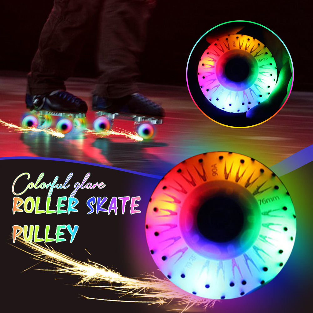 Roller Skate Inline - ล้อสเก็ตมีไฟหลากสี 1 ชิ้น, ล้อสเก็ต LED, ล้อสเก็ตแบบมีไฟกระพริบขนาด