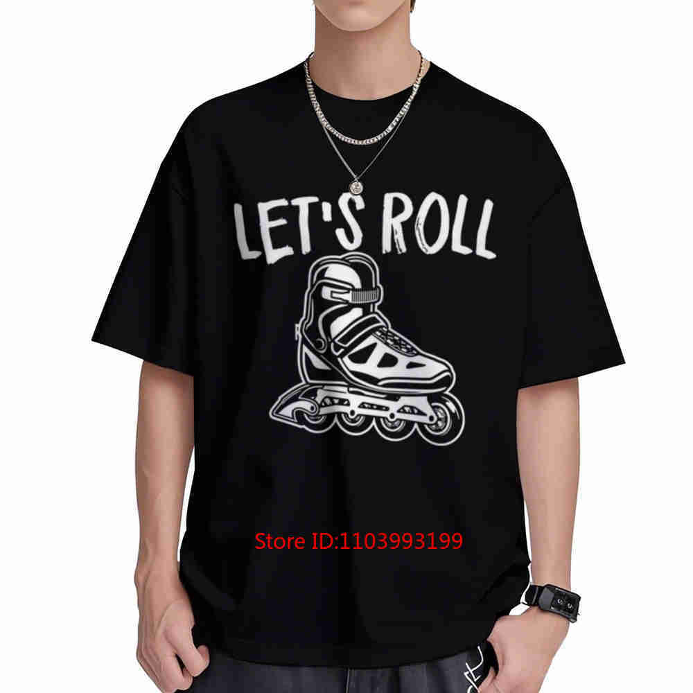 Roller Skate Inline - เสื้อยืดแขนสั้นลายสเก็ตเตอร์อินไลน์สเก็ต ผ้าฝ้าย 100%