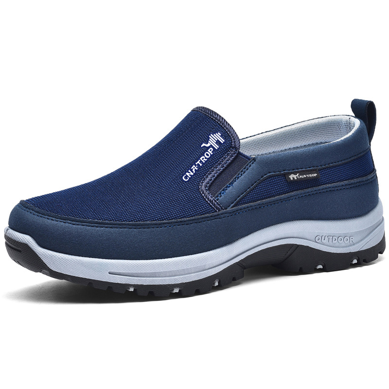 Sports Equipment Brands - ยี่ห้อผู้ชายรองเท้าสบายๆBreathableตาข่ายLoafersสําหรับชายลื่นสบายรองเท้าผ้าใบสวมใส่Retro Man 'Sขับรถรองเท้า