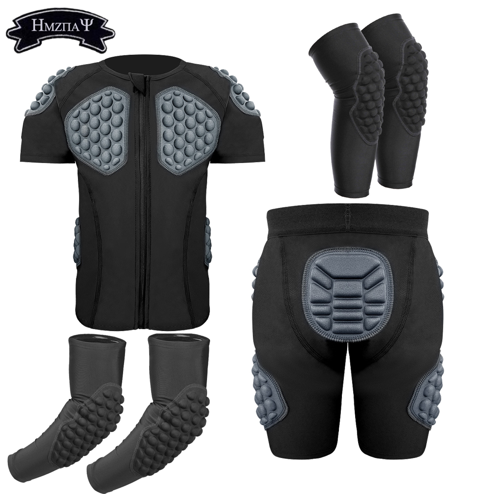 Sports Equipment Football - เด็ก Anti-Collision แขนสั้นป้องกันอุปกรณ์กีฬาสกีขี่ฟุตบอลข้อศอกและเข่า Protector
