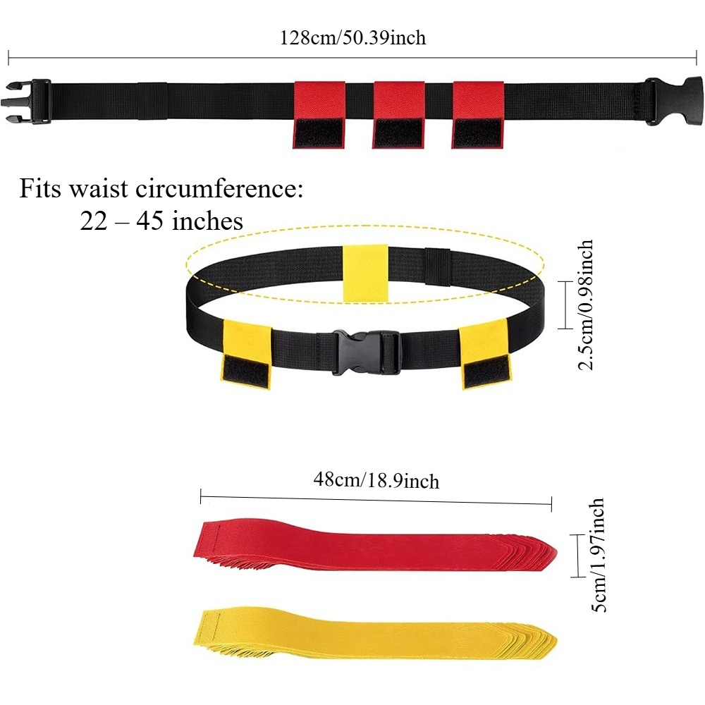 ชุดเข็มขัดฟุตบอลธง 6 ชิ้น ปรับ - Sports Equipment Football บทวิจารณ์และราคา