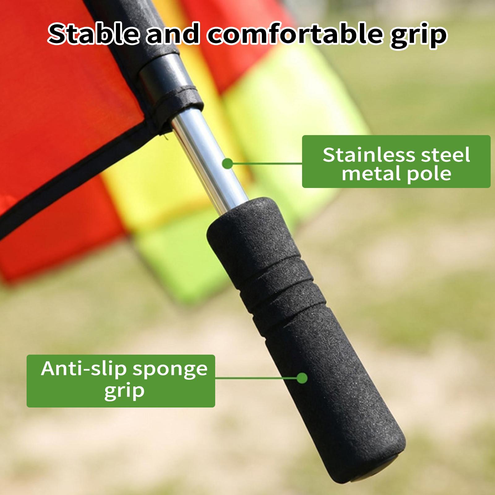 ธงกรรมการฟุตบอลแบบ 2 ชิ้น อุปก - Sports Equipment Football บทวิจารณ์และราคา