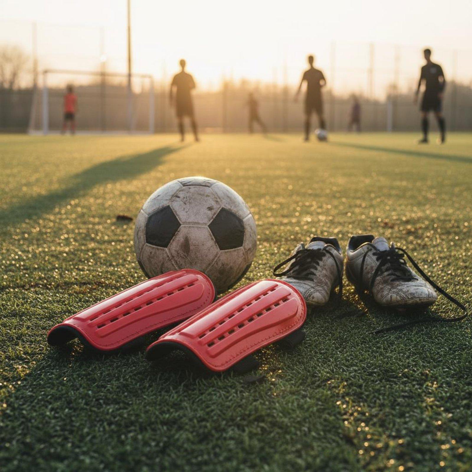 สนับแข้งฟุตบอลพร้อมสายรัดสำหรั - Sports Equipment Football บทวิจารณ์และราคา